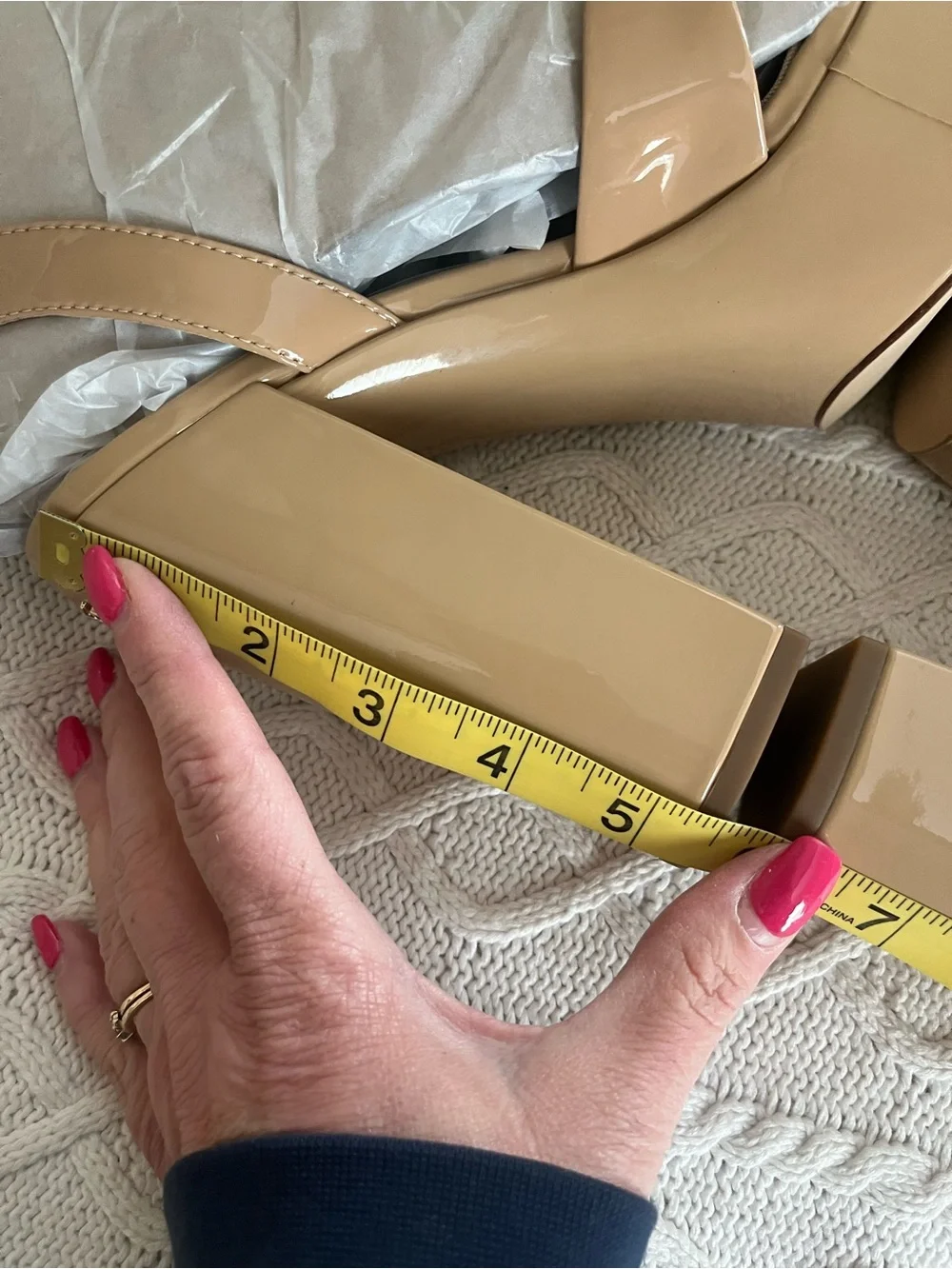 Sam Edelman Tan Platforms with Ankle Strap Women’s Size 9.5